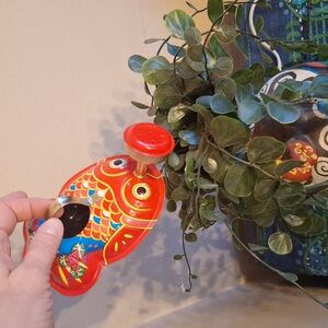 Vintage Japanese miniature tropical fish watering can 2005